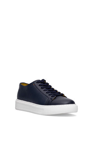 Marcomen 152-17494 Erkek Hakiki Deri Klasik Sneaker Lacivert