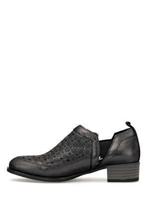 Mammamia D25YA-7360 Kadın Hakiki Deri Casual Ayakkabı Platin