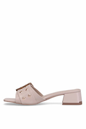 Elit ERK01C Kadın Topuklu Terlik Ten