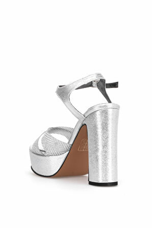 Elit PM08 K2057 Kadın Platform Ayakkabı Gümüş