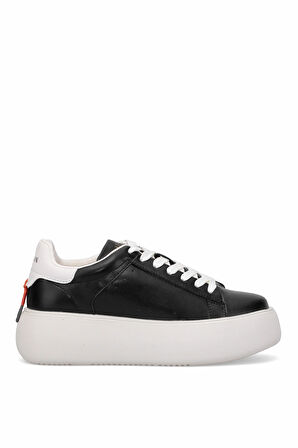 Lufian 121230031 Marcella Kadın Hakiki Deri Klasik Sneaker Siyah