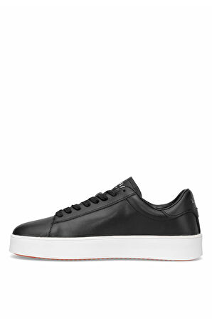Lufian 112230254 Anton Erkek Hakiki Deri Klasik Sneaker Siyah