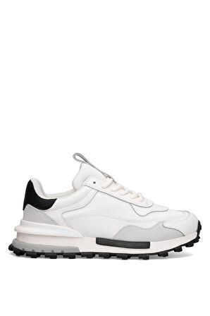 Lufian 112230265 Henry Erkek Hakiki Deri Klasik Sneaker Beyaz