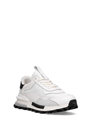 Lufian 112230265 Henry Erkek Hakiki Deri Klasik Sneaker Beyaz