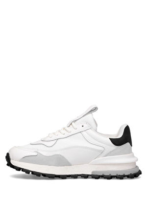 Lufian 112230265 Henry Erkek Hakiki Deri Klasik Sneaker Beyaz