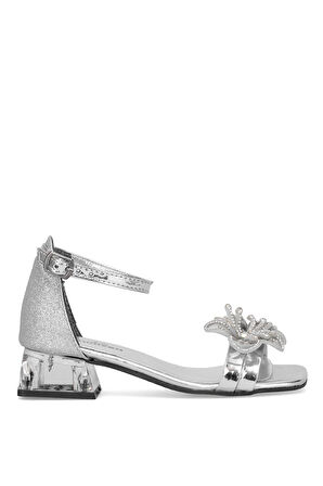 Elit BR-F-155-25Y Filet Kız Çocuk Abiye Ayakkabı Gümüş