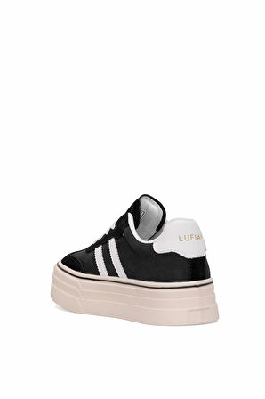 Lufian 121230025N Angela Kadın Hakiki Deri Klasik Sneaker Siyah