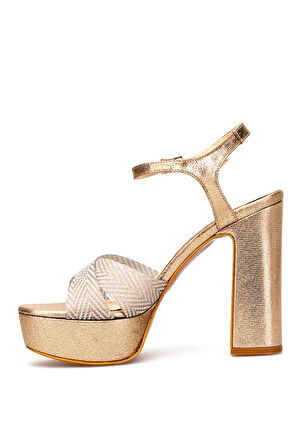Elit PM08 K2057 Kadın Platform Ayakkabı Altın