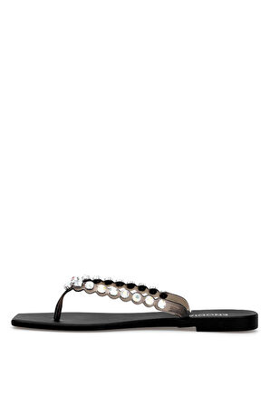 Elit KDRJ002-1 Kadın Parmak Arası Terlik Siyah