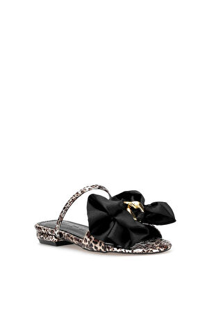 Elit PM230 K202-1 Kadın Düz Terlik Leopar