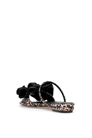 Elit PM230 K202-1 Kadın Düz Terlik Leopar