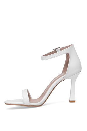 Elit MST1253C Kadın Klasik Topuklu ayakkabı Beyaz