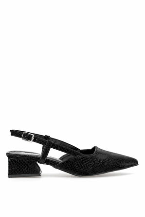 Elit MST501Y Kadın Klasik Topuklu ayakkabı Siyah