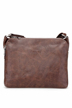 Jacquline CLIM332-7C Kadın Omuz Çantası Kahverengi