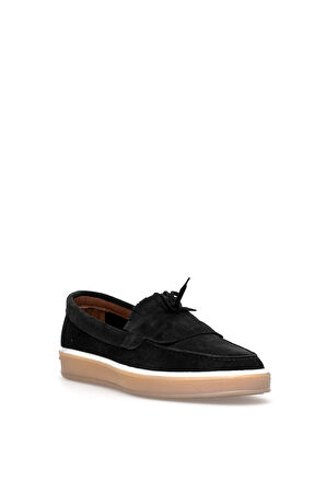 Elit BTANT02 Erkek Hakiki Süet Deri Casual Ayakkabı Siyah