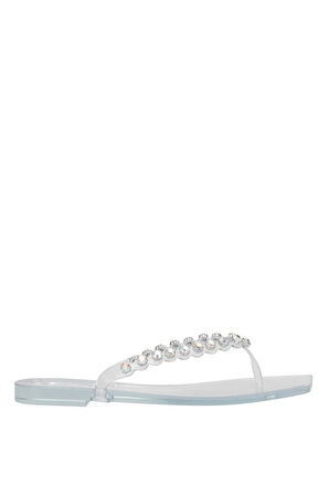 Elit KDRJ002-1 Kadın Parmak Arası Terlik Şeffaf