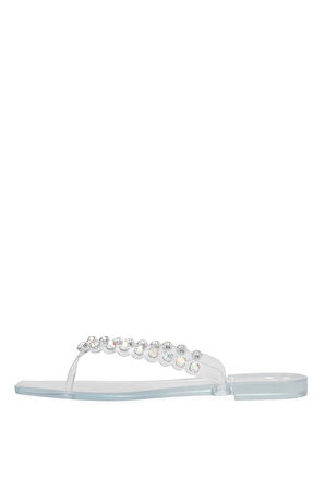 Elit KDRJ002-1 Kadın Parmak Arası Terlik Şeffaf