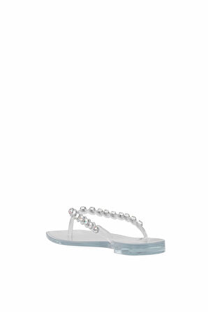 Elit KDRJ002-1 Kadın Parmak Arası Terlik Şeffaf