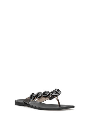 Elit KDRJ001-1 Kadın Parmak Arası Terlik Siyah