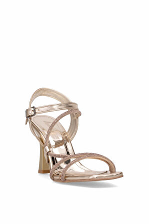 Elit MST1254M Kadın Klasik Topuklu ayakkabı Altın