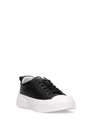 Lufian 121230038 Mia Kadın Hakiki Deri Klasik Sneaker Siyah