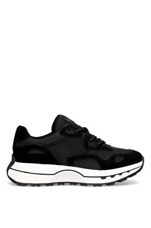 Lufian 112230268 Graham Erkek Hakiki Deri Klasik Sneaker Siyah