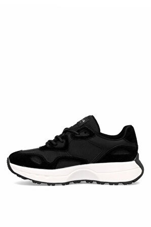 Lufian 112230268 Graham Erkek Hakiki Deri Klasik Sneaker Siyah