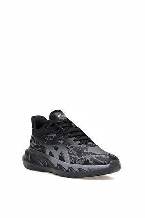 eTayger E-1702 Erkek Casual Klasik Sneaker Siyah - Gri
