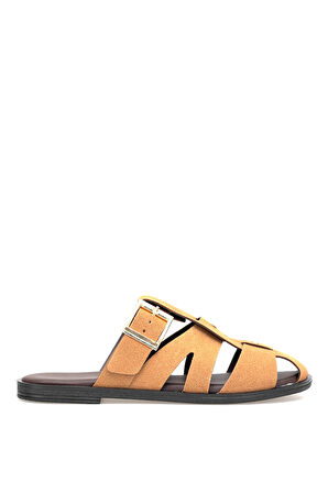 Elit BTSS03 Kadın Düz Terlik Camel
