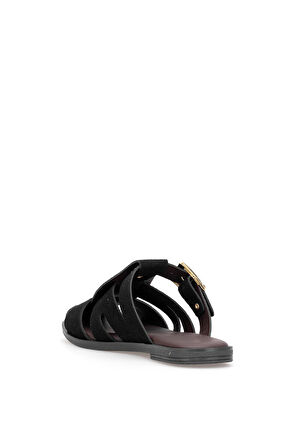 Elit BTSS03 Kadın Düz Terlik Siyah