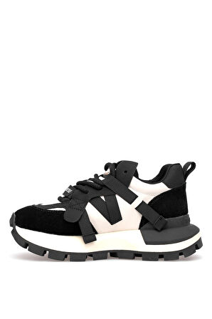Lufian 121230049 Yoko Kadın Hakiki Deri Klasik Sneaker Siyah