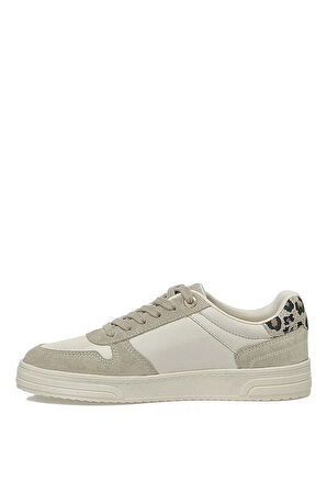 U.S. Polo Assn. A102030213 5F Petra 5PR Kadın Hakiki Deri Klasik Sneaker Bej