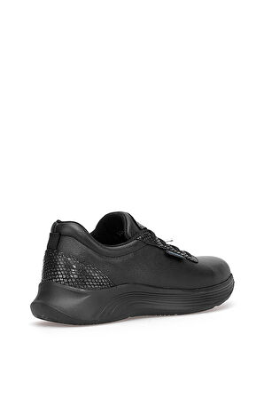 King Paolo I5211 İsabel Kadın Hakiki Deri Casual Ayakkabı Siyah