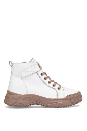 Guja 25K310-5 Kadın Hakiki Deri Sneaker Bot Bej