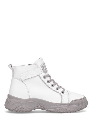 Guja 25K310-5 Kadın Hakiki Deri Sneaker Bot Gri
