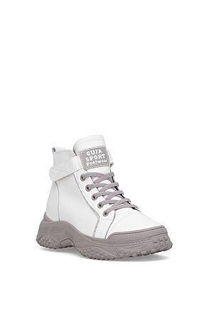 Guja 25K310-5 Kadın Hakiki Deri Sneaker Bot Gri