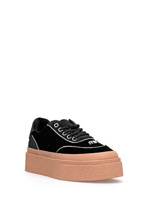 Guja 25K330 Kadın Hakiki Deri Klasik Sneaker Siyah