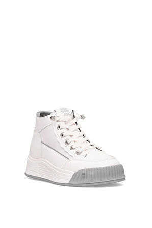 Guja 25K334 Kadın Hakiki Deri Sneaker Bot Gri