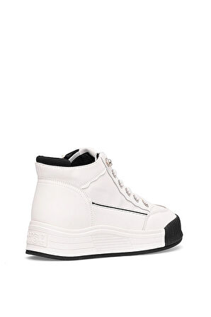 Guja 25K334 Kadın Hakiki Deri Sneaker Bot Siyah