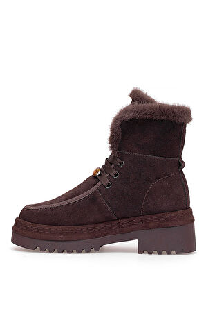 Guja 25K433 Kadın Hakiki Deri Klasik Bot Kahverengi