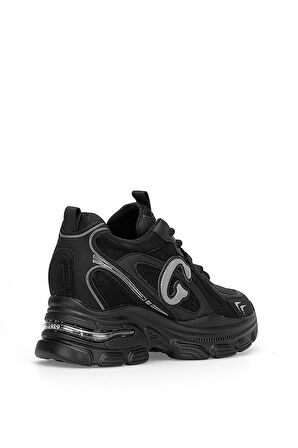 Guja 25K450 Kadın Hakiki Deri Klasik Sneaker Siyah