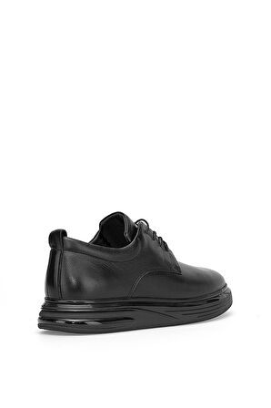 Voyager 1042 Erkek Hakiki Deri Casual Ayakkabı Siyah