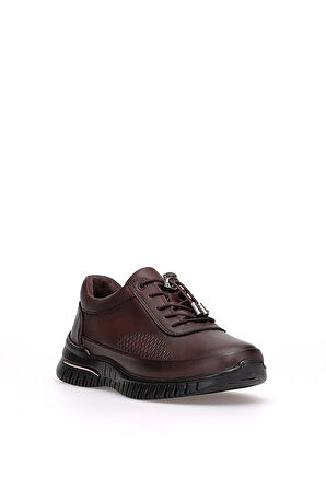 Voyager 9407 Kadın Hakiki Deri Casual Ayakkabı Kahverengi