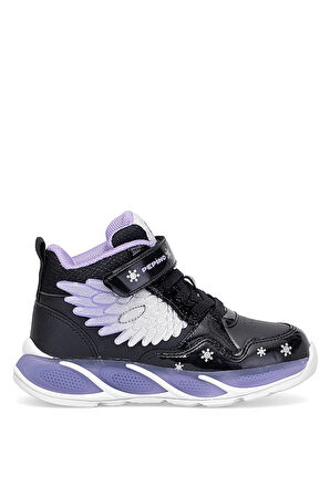 Pepino FK25-2040 Filet Kız Çocuk Sneaker Bot Siyah - Lila