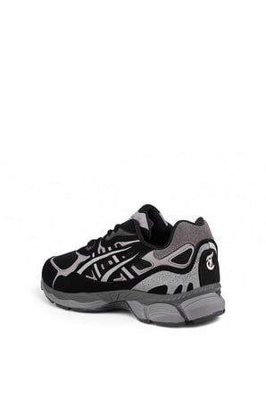 eTayger E-2516 Erkek Klasik Sneaker Siyah - Gri