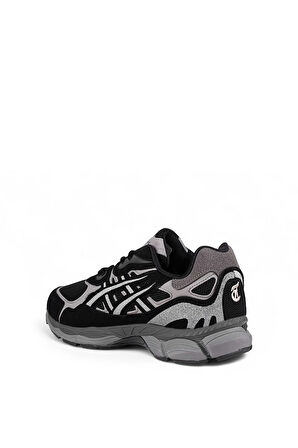 eTayger E-2516 Erkek Klasik Sneaker Siyah - Gri