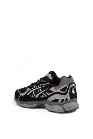 eTayger E-2516 Erkek Klasik Sneaker Siyah - Gri