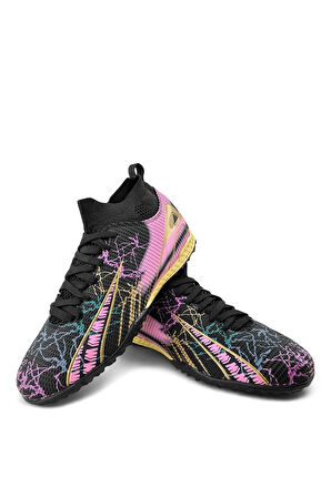 EA Sports EA1001H Erkek Çocuk Çoraplı Halı Saha Ayakkabısı Siyah