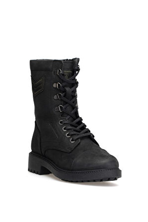 Hammer Jack 102 18354-Z Kadın Hakiki Deri Klasik Bot Siyah