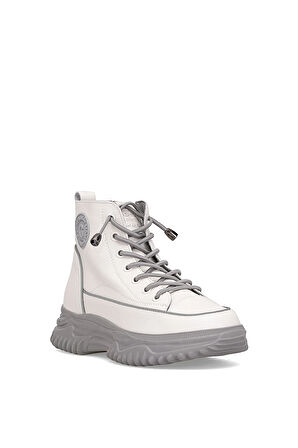 Guja 25K310-13 Kadın Hakiki Deri Sneaker Bot Gri